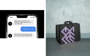 Ironov bag and mobile mockup