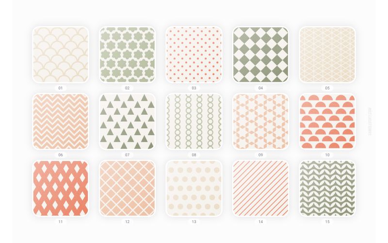 Designs in the Retro Geometric Patterns