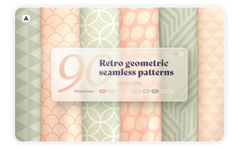 Retro Geometric Seamless Patterns banner
