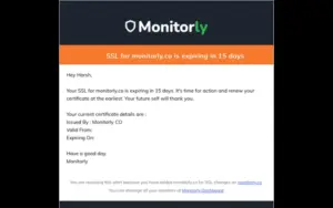 SSL Certificate checker Expiry Alert