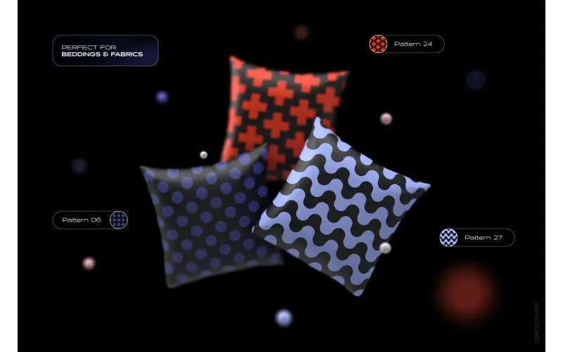 Cushions made from Vibrant Geometric Patterns