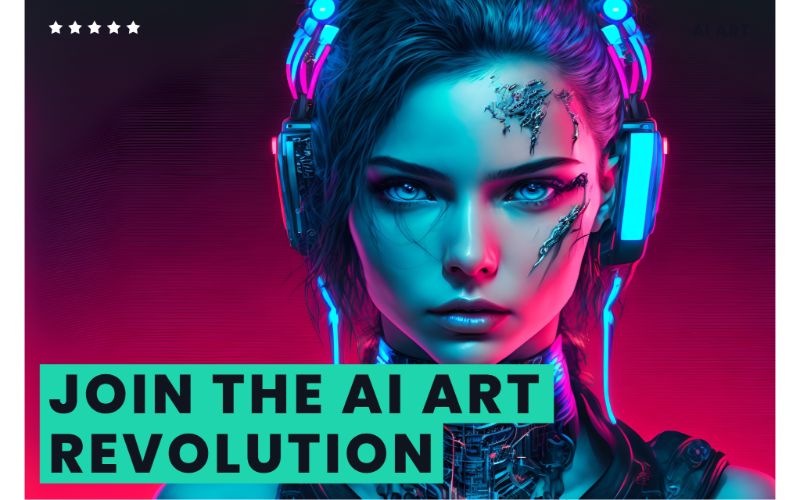 A wounded girl's face wearing headphones with typography in AI Art Academy