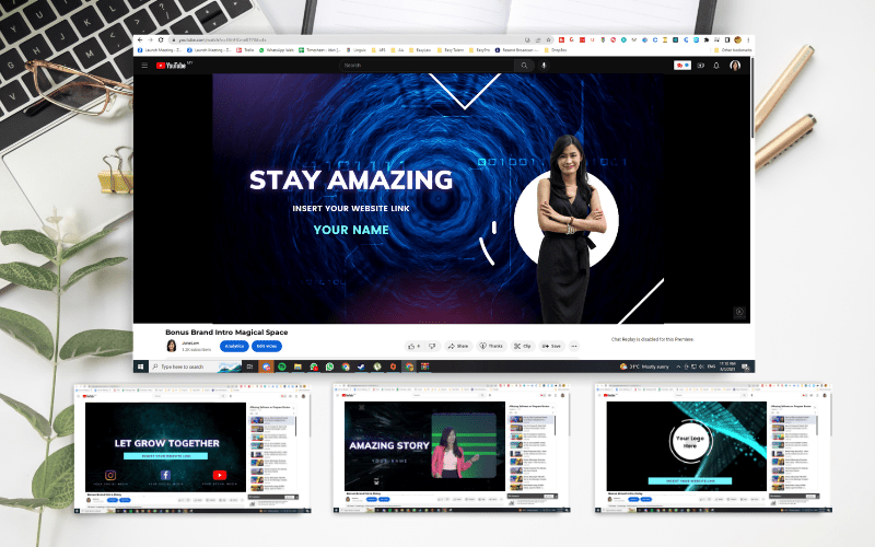 Blue Branding Canva Video Template