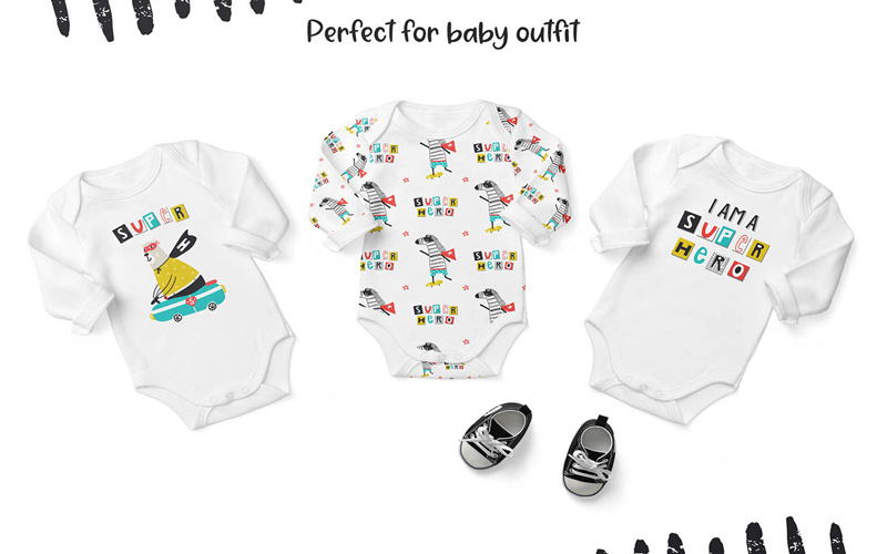 kids graphic designs bundle - Baby Clothes