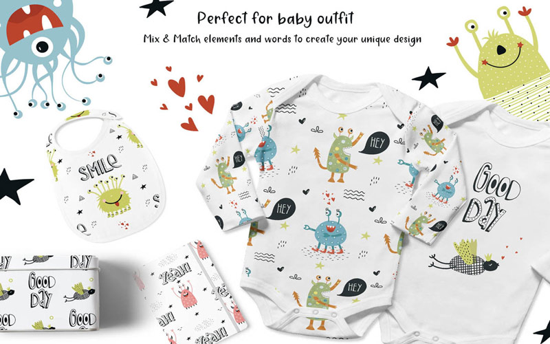 Kids Graphic Design Bundle - Baby Outfit
