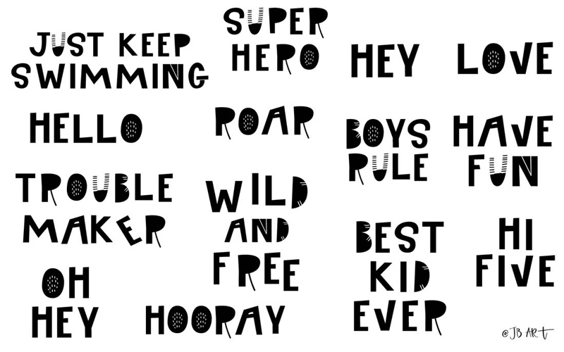 Kids Graphic Design - Lettering
