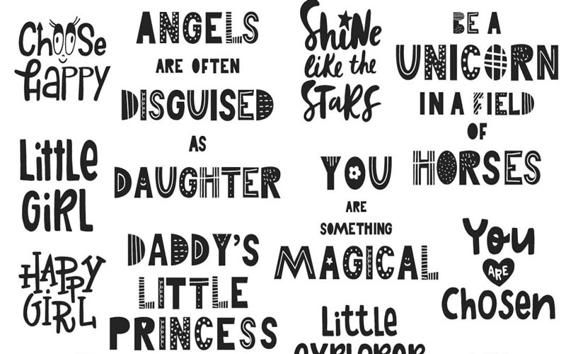 Black Lettering