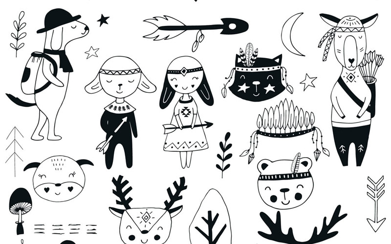Black & White Elements