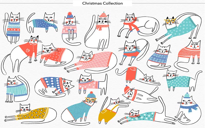 Kids Graphic Design Bundle - Cats Collection