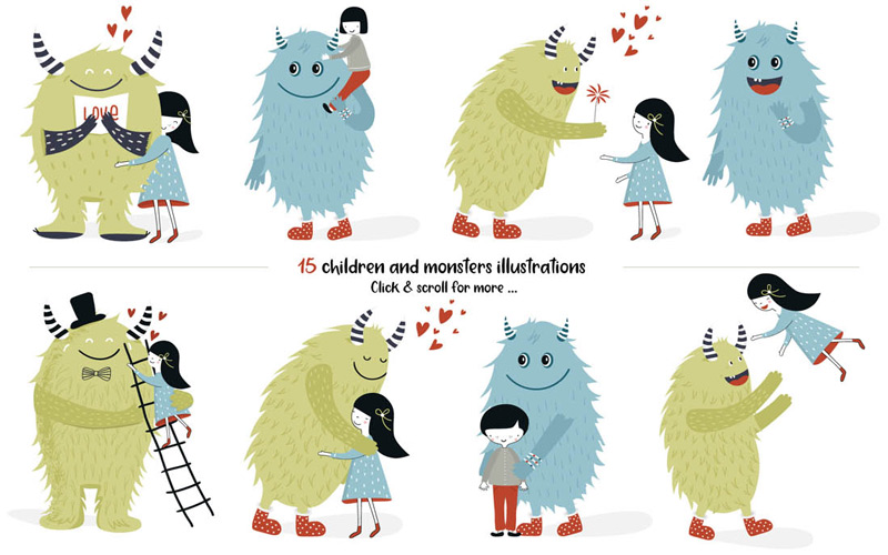 Kids Graphic Design Bundle - Clip Art
