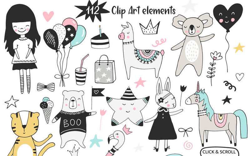 Kids Graphic Design Bundle - Clip Art