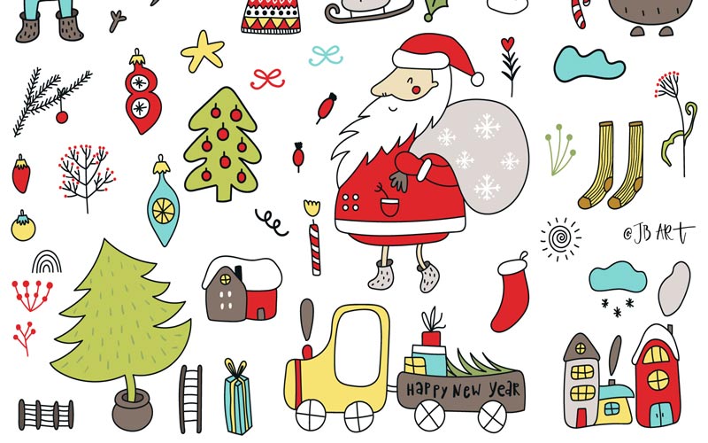 Kids Graphic Design Bundle - Color Clip Art
