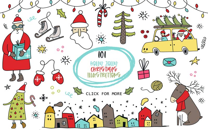 Kids Graphic Design Bundle - Color Clip Art