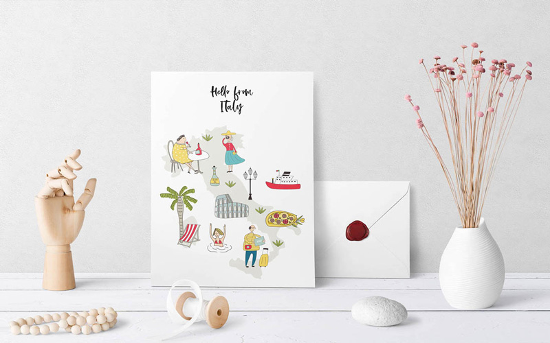 Kids Graphic Design Bundle - Hello From Italy