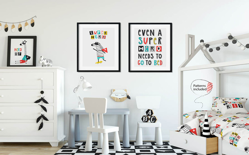kids graphic designs bundle - Interior