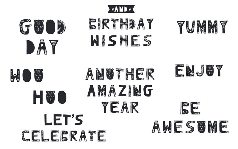 Kids Graphic Design Bundle - Lettering