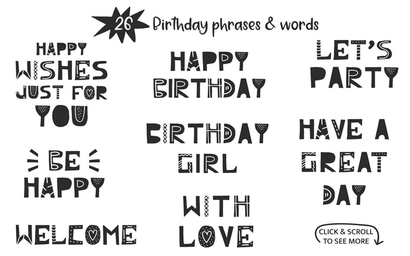 Kids Graphic Design Bundle - Lettering