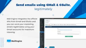 Send emails using gmails and G-suite with the help of this email marketing software for WordPress, best email automation platform