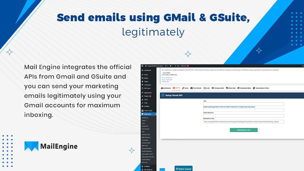 Send emails using gmails and G-suite with the help of this formidable E-mail marketing tool.