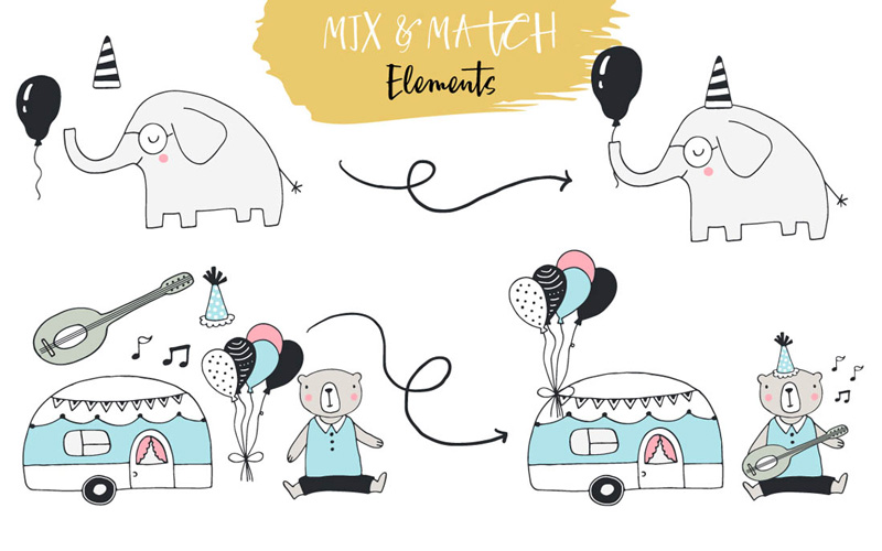 Kids Graphic Design Bundle - Mix & Match