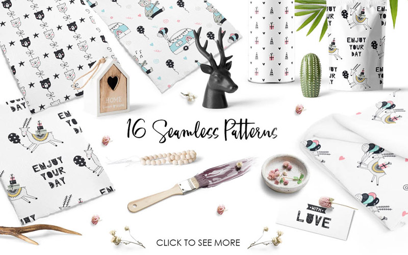 Kids Graphic Design Bundle - Patterns