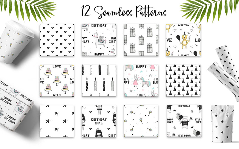 Kids Graphic Design Bundle - Patterns