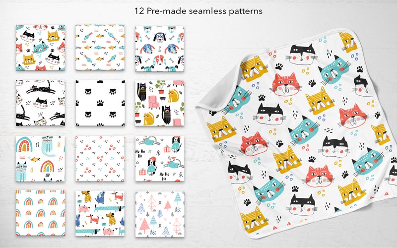 Kids Graphic Design Bundle - Patterns