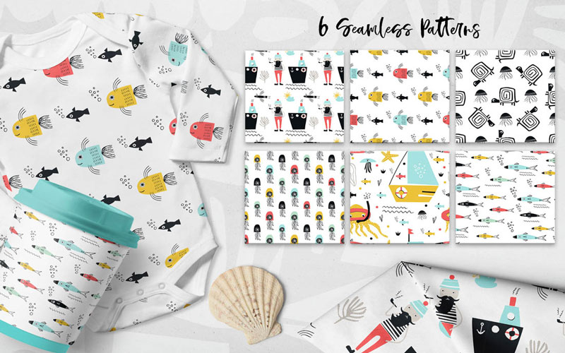 Kids Graphic Design Bundle - Patterns