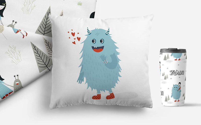 Kids Graphic Design Bundle - Pillow