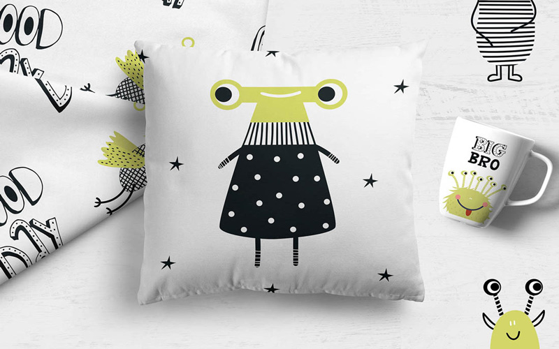 Kids Graphic Design Bundle - Pillow