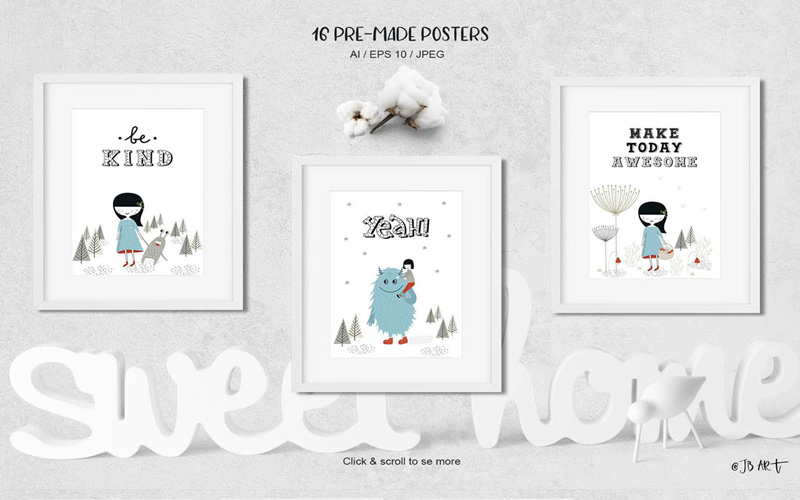 Kids Graphic Design Bundle - Postera