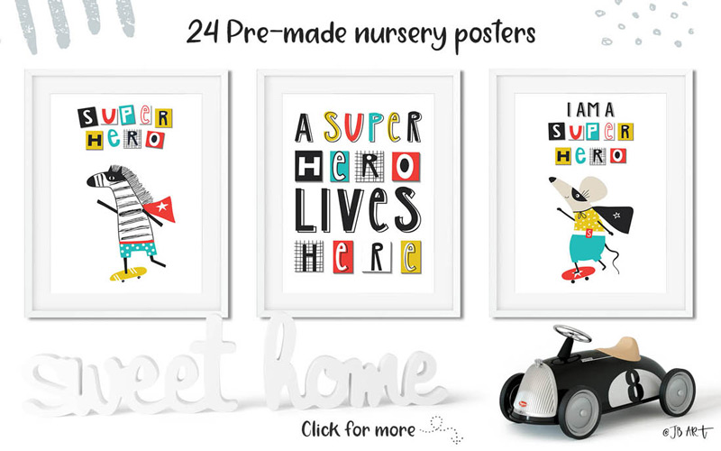 kids graphic designs bundle - Poster