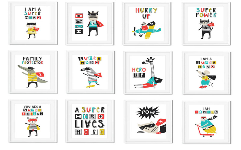 kids graphic designs bundle - Posters