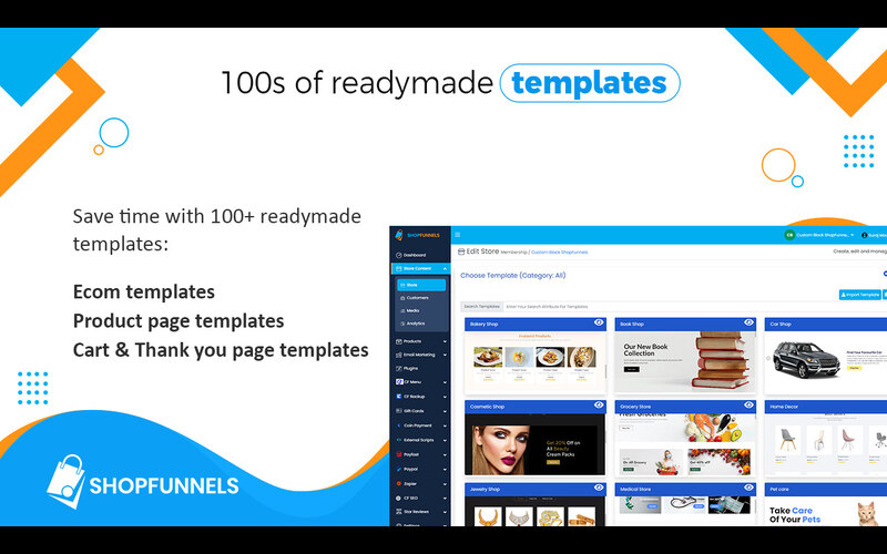 100s Of Readymade Templates