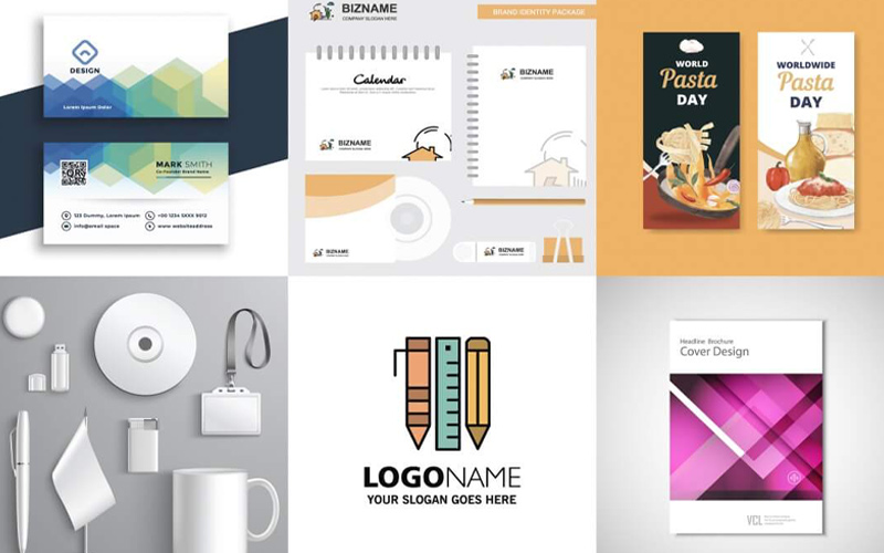 A Collage of Vectorstate Graphics