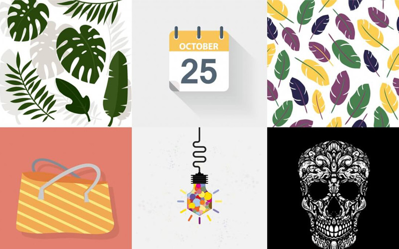 A Collage of Vectorstate Graphics