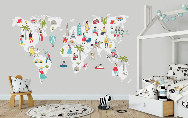 Wall Map Room