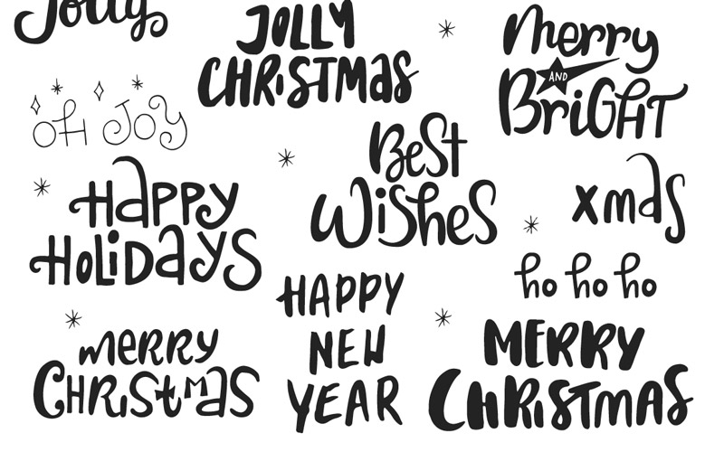 Black & White Lettering