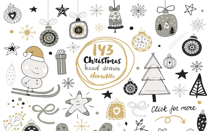 Kids Graphic Design Bundle - Hand Drawn Elements