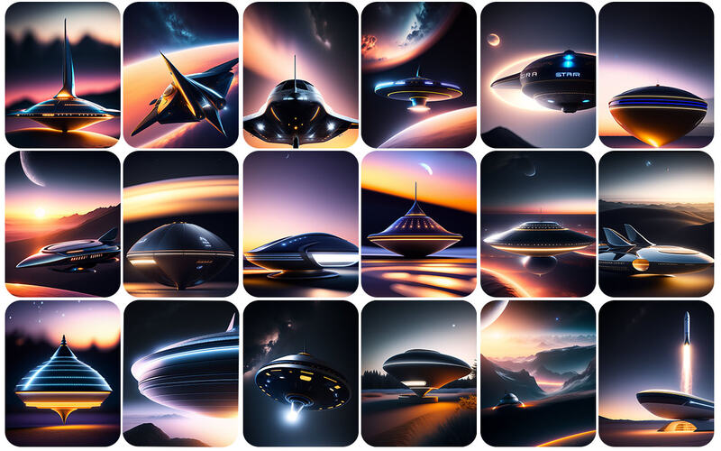 180 UFO Illustrated Image Bundle Preview 10