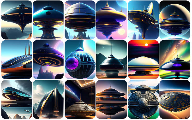 Preview 9 - A collage of UFO's