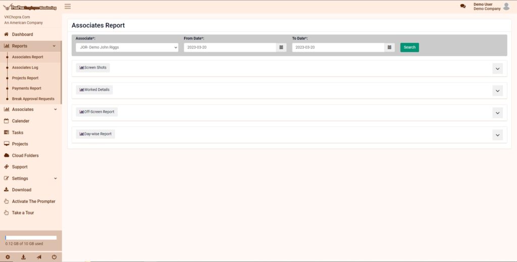 Associates Report Of PnaPna - employee computer monitoring software