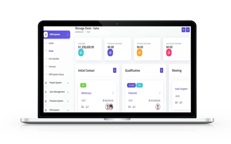 Biznave Cloud-Based ERP Software CRM Preview
