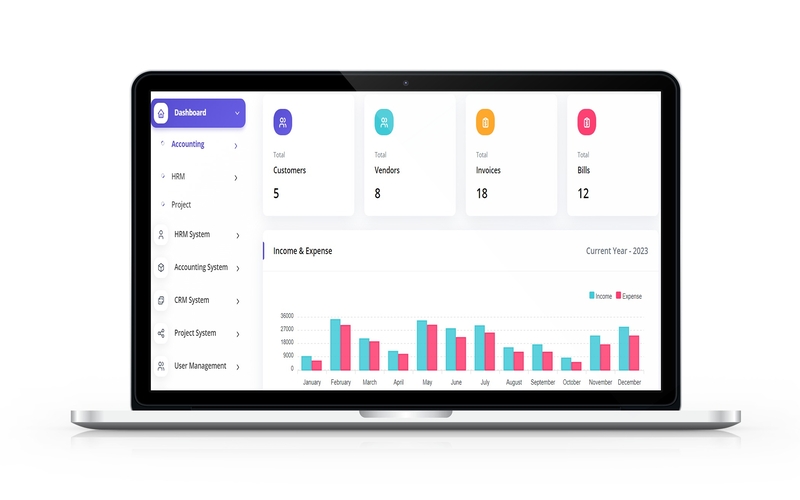 Biznave Clloud ERP Software - Accounting Preview