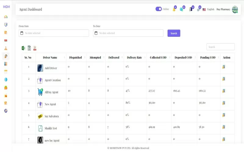 Agent Dashboard