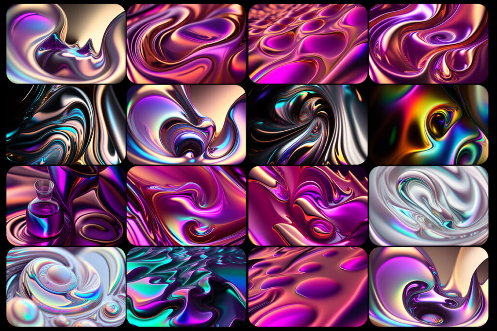 Liquid Metal Backgrounds - Preview Six