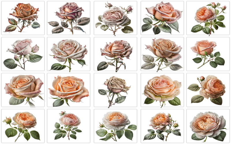Elegant rose graphics