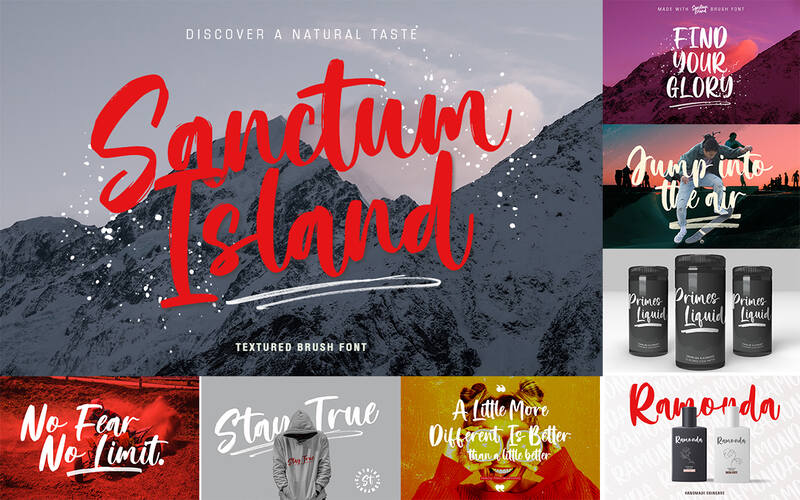 The Hand-Lettered Fonts Collection Bundle - Sanctum Island