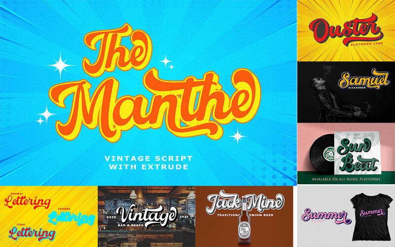The Hand-Lettered Fonts Collection Bundle - The Manthe