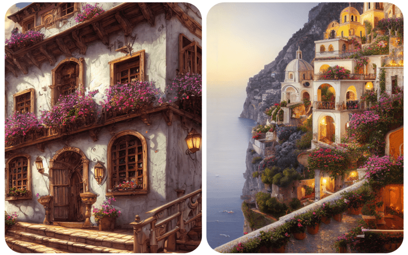 A collection of Renaissance structures from across Europe, including examples from France, Spain, and Germany